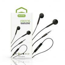 Auricular con Micrófono y Botón Multifunción - Negro
