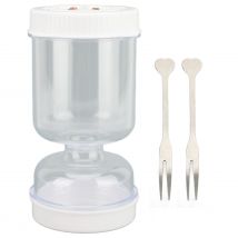 Essiggurke Separator Glas abs Essiggurke Olive Sanduhr Glas Mehrzweck auslaufs icher trocken nass verlassen Organizer für zu Hause Küche