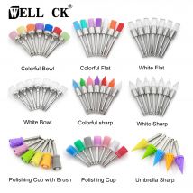 100 pz/scatola Usa E Getta Lucidatore Dentale Spazzola di Setole di Nylon Lucidatura Lucidatore Tazza Sbiancamento Dei Denti Prophy Spazzole Strumenti Dentista