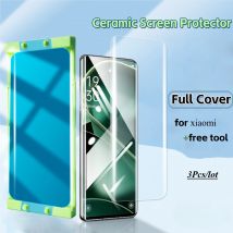 3Pcs Für Xiaomi mi 15 14 13 12 Pro 10 10S 11 lite 12x 12S Ultra Civi 1S 2 3 4 Pro Mix4 Screen Protector Glas Schutz + Werkzeuge