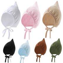 Herbst Neugeborenen Hut Einfarbig Elf Baby Hüte Infant Beanie Motorhaube für Mädchen Jungen Kleinkind Kappe Zubehör 0-1 jahre Alt