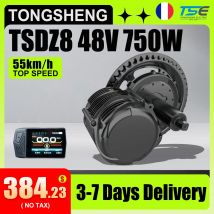 Tongsheng TSDZ8 48V 750W 500W Motor de accionamiento medio Kit de bicicleta eléctrica Kit de conversión de bicicleta eléctrica VLCD5 DFL11 BB 68-73mm