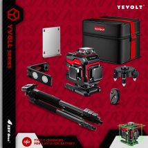 Poziom lasera YEVOLT Zielona wiązka 4-płaszczyznowa 16-liniowa samopoziomująca 360 3D Przytulanie ziemi Narzędzia do pomiaru płytek poziomych i pionowych