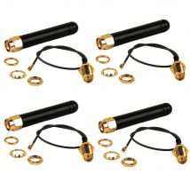 915MHz LoRa Antenne 3dBi U.FL zu SMA Anschluss für Heltec 915 MHz Lora 32 V3 CubeCell HTCC-AB02S LoRa GPS Board (4er-Pack)