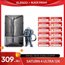 Stampante 3D in resina ELEGOO SATURN 4 ULTRA 12K con livellamento automatico, monitoraggio della stampa AI, dimensioni di stampa ad alta velocità 218x122x220mm