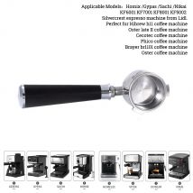 51 mm bodenloser Kaffee-Siebträger mit 1 2 4 Tassen Korb für Homix Hibrew h11 Oster Cecotec Phico Brayer br1101 Kaffeemaschine