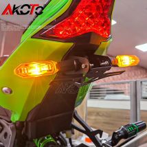 Motorräder Faltbare Schwanz Ordentlich Kennzeichen Halter Blinker Lichter Für KAWASAKI NINJA ZX6 ZX6R ZX636 ZX-6R 636 2019-2024