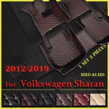 Auto-Fußmatten für Volkswagen Sharan Seven Sitze 2012 2013 2014 2015 2016 2017 2018 2019,