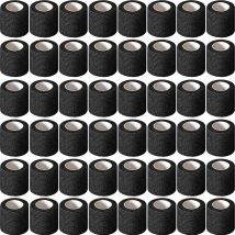 Wholesale Black Tape Tattoo Handle Bandage Anti-slip Athletic Nonwoven Waterproof Disposable Self-adhesive Elastic Bandage