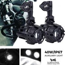 2 szt. 40W LED Lampa pomocnicza 6000K Super jasne światło przeciwmgielne Zestawy żarówek LED DRL do motocykla BMW K1600 R1200G