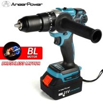 Brushless 21V Cacciavite da pesca sul ghiaccio Trapano a percussione elettrico 3 in1 Cordless 120 Nm Coppia per Makita Batteria al litio Utensili elettrici