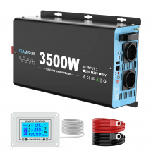 3500W Potenza continua inverter a onda sinusoidale pura Potenza di picco 7000W DC 12V a AC 230V 50HZ Presa UE LCD Convertitore voltmetro per auto