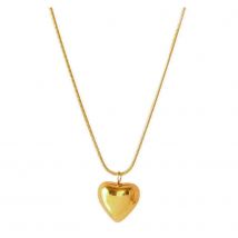 316L Stainless Steel Fashion Fine Jewelry Vintage Minimalism Lovers Love Heart Charms Chain Choker Necklaces Pendants For Women