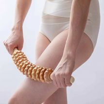 1 stücke Holz Biegsamen Massage Roller Therapie Massagegerät für Lymphdrainage Cellulite Trigger Punkt Manuelle Muskel Release Werkzeug