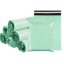 INPLUSTOP 50 Uds. Bolsas de embalaje exprés verde claro bolsa de envío autoadhesiva de polietileno bolsas de almacenamiento de ropa impermeables