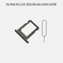 Sim Card Tray Slot Holder + Free Eject Pin For iPad Pro 12.9" 2022 6th Gen A2437 A2766 Grey Silver