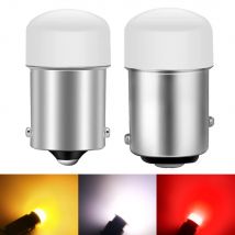 2x P21/5W Led 1157 Auto Luce BAY15D 1156 P21W Ba15S Lampadina 4014 3014 9SMD Auto Universale Indicatori di direzione di retromarcia Lampada Freno Bianco DRL