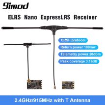 9imod 2,4 ghz/915mhz elrs nano expresslrs empfänger mit t antenne unterstützung wifi upgrade für rc fpv travers ing/renn drohne