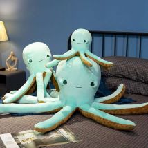 40/60 cm Blau Octopus Simulation Plüsch Spielzeug Handgemachte Puppe Cartoon Anime Nette Kissen Kissen Hause Dekoration Kinder der Geburtstag Gi