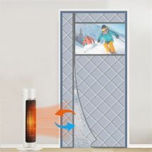 Magnetisch isolierte Türvorhänge, sichtbare Außentürvorhänge, universelle isolierte Türvorhänge mit linkem und rechtem Türgriff