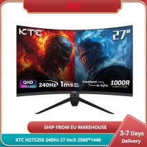 Monitor da gioco KTC H27S25E 27 pollici 2560*1440 QHD CSOT Schermo HVA Curvatura 1000R 240Hz Frequenza di aggiornamento 1Ms Tempo di risposta MPRT