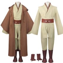 Obi Wan Kenobi Cosplay Erwachsene Männer Mit Kapuze Robe Jedi Ritter Outfits Laku Tunika Kostüm Halloween Robe Mit Kapuze Uniform Vollen Satz
