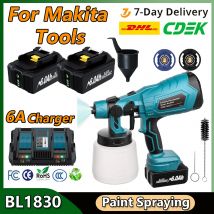 Modelli di spruzzo multipli spruzzatore di vernice a batteria strumenti di spruzzatura di vernice per batteria Makita BL1830 BL1840 BL1850 BL1860 ampia gamma