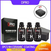 3 Stück 9H Flüssigglas Keramikversiegelung Hydrophobes Wachs Autopolitur Nano-Keramik Autolackpflege Autodetailing