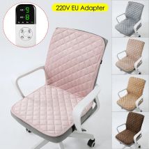 220V 45x90cm Electric Heated Seat Cushion Dual-Zone Single-Control Timing Heating Mat Integrated Backrest Winter Warming Pad