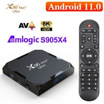 X96Max Plus Ultra TV Box Android 11 Amlogic S905X4 4GB 32GB TVBOX AV1 8K Wifi BT X96 Max Odtwarzacz multimedialny TV Set Top Box