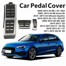 Auto AT MT Kraftstoff Bremse Fußstütze Pedal Abdeckung für Audi A4 B8 S4 RS4 Q3 A5 S5 RS5 8T Q5 8R SQ5 A6 C7 A7 S7 S6 4G A8 S8 A8L 4H