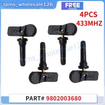 9802003680 Autoreifen Druck überwachungs system Sensor 4 Stück für Citroen Berlingo C4 C5 C8 C-Elysee Peugeot 433 Partner TPMS MHz
