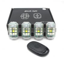 1/2/4Pc Zdalne światła motocyklowe RC Drone LED Flash Bezprzewodowe światło do RC Fix Wing Samolot