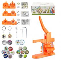 25/32/58 MM Abzeichen Button Maker Maschine Mehrere Größe Mit 300 Stücke Taste Teile + Kreis Cutter + 3 Form, DIY Abzeichen Presse Maschine Set