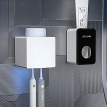 Wand Zahnbürsten halter automatische Zahnpasta Quetscher LED UV-Sterilisation magnetische Zahnpasta Rack Bad zubehör