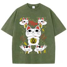 Baumwolle Gewaschen Dandadan Okarun T-shirt Männer Japanischen Anime T Shirt Cartoon Hohe Qualität T-shirt Ästhetische Mode T Männlich