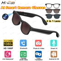 500W AI Smart Camera Sunglasses 3in1 lens ChatGPT Translation Voice Control WiFi Bluetooth HD1080P Shooting Intelligent Glasses