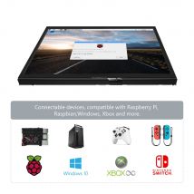Secondo monitor per computer LCD HDMI da 10,1 pollici (H) Touch screen capacitivo 1024 * 600 Supporta Raspberry Pi Jetson Nano Win10 ecc.