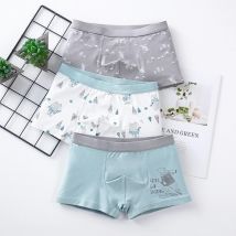 Kinder Unterwäsche Baby Baumwolle Slip Cartoon Print Unterhose 6 8 10 12 14 Jahre Gestreiften Kleinkind Höschen Jungen Slips 3 teile/los