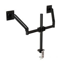 M13-2 Dual Armed Monitore Ständer, verstellbare Höhe und Winkel, universelle Desktop-Armhalterung für 17- bis 32 Zoll Bildschirmmonitor
