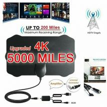 4K ad alto guadagno HD TV DTV Box Antenna TV digitale spina ue 5000 miglia Booster Active Indoor