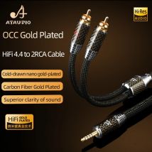 HiFi-Audio kabel 4,4mm bis 2rca Kabel Hochwertige occ vergoldete 4,4mm Balance-Stecker auf Dual-RCA-Stecker für Lautsprecher verstärker
