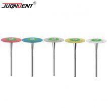 JUQNDENT Dental Gummi Diamant Polierer Räder für Porzellan Zirkonoxid Polieren HP 26mm Zahnmedizin Labor Polierer Werkzeuge