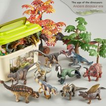 Dinosaurier-Spielzeug für Kinder ab 3 Jahren (16,26 Kunststoff-Dinosaurierfiguren), Dinosaurier-Geschenkset für Kleinkinder zum Lernen und Entwickeln (Jungen und Mädchen).