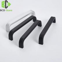 BCD Schwarz/Gold Massive Aluminiumlegierung Küchenschrankgriffe Schublade Schrank Kleiderschrank Tür Gerader Griff Möbelbeschläge