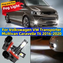 2Pcs LED Canbus Auto Nebel Lampen 6000K Nebel Licht Für Volkswagen VW Transporter Multivan Caravelle T6 2016 2017 2018 2019 2020