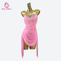 Frauen kleid Mädchen Latin Tanz anzug Linie tragen Rock Wettbewerb Kostüm Quasten Kleidung Kabarett Kinder Party Dance wear Ball Samba