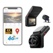2026 Nuovo 4G LTE SIM Dash Cam Live Streaming APP Monitor remoto Doppia lente 4K + 1080P Back Cam WIFI Videocamera per auto Registratore GPS tracciamento
