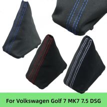 LHD Suede Leather For Volkswagen Golf 7 MK7 7.5 DSG Gear Shift Knob Lever Shifter Gaiter Boot Collar Car Styling 5GG713203A
