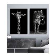 Black and White Animals Lions Elephant Wall Art Posters and Prints Modern Painting Pictures for Kids Room Decoration Gifts